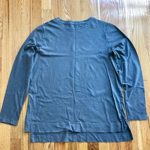 Athleta Grey Long Sleeve Casual Top